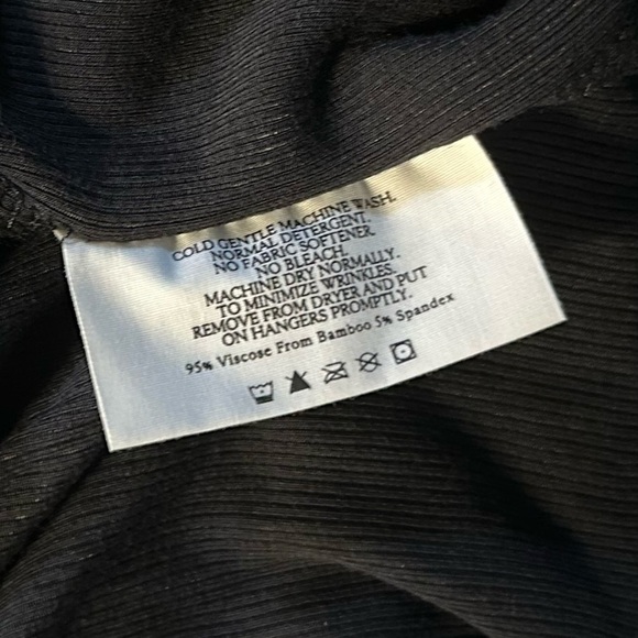 Cozy Earth Women’s Soft Stretchy Comfy Bamboo Rib Knit Lounge Pant in Black XXXL - Picture 11 of 11